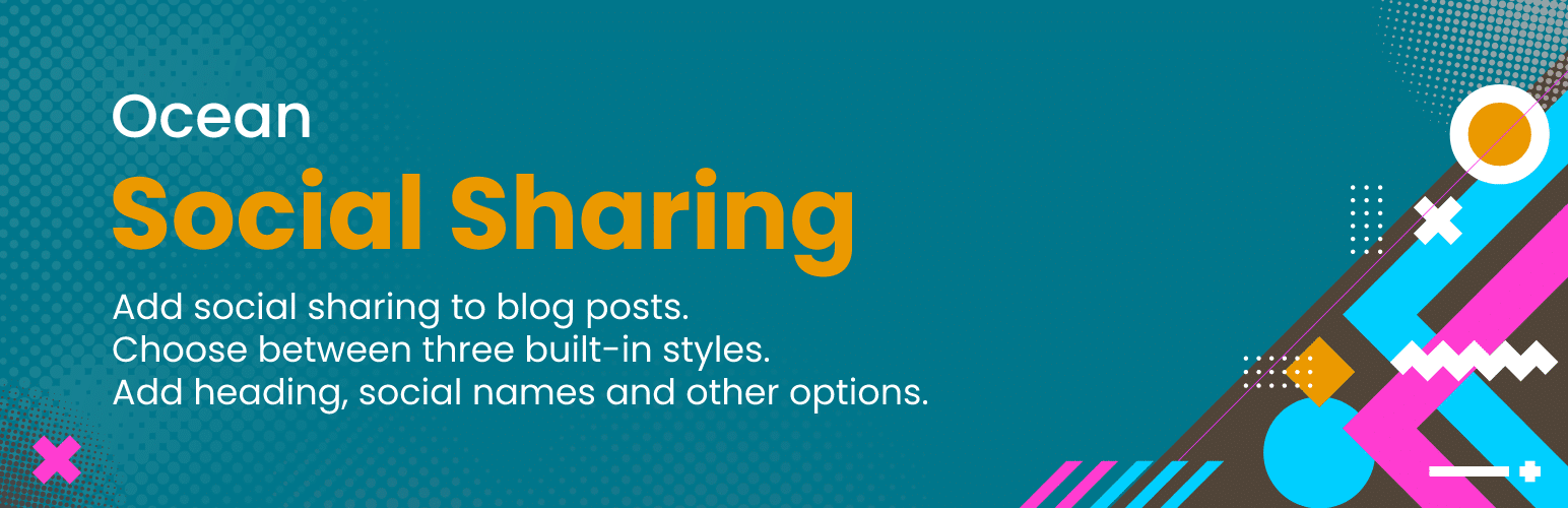 Le plugin Ocean Social Sharing