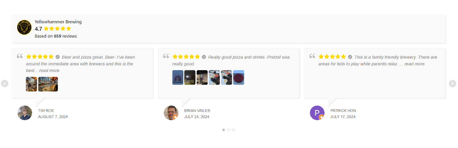 Le plugin WP Google Review Slider
