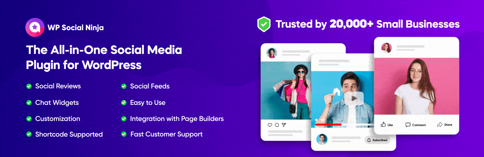 Le plugin WP Social Ninja